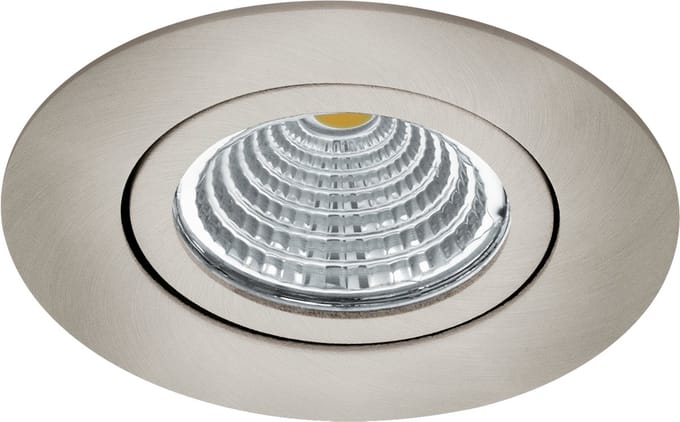 Richtbare led spot Saliceto rond - 6w - 2700K nikkel mat