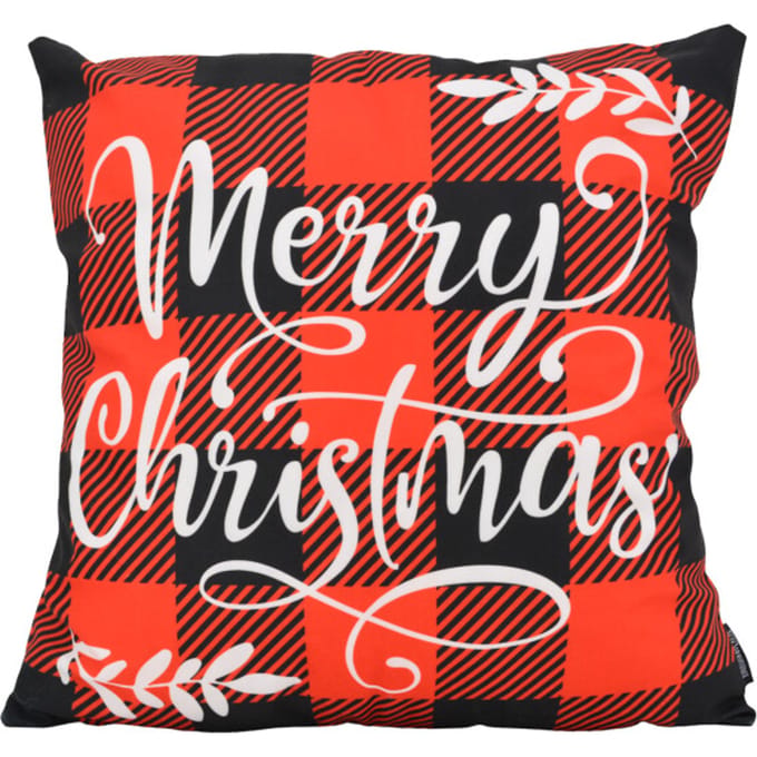Gek op kussens! Sierkussen christmas tartan | 45 x 45 cm | katoen/polyester