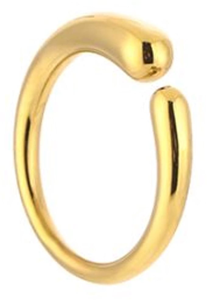 Bijoutheek Ring (Sieraad) Wikkel Bol Goudkleurig