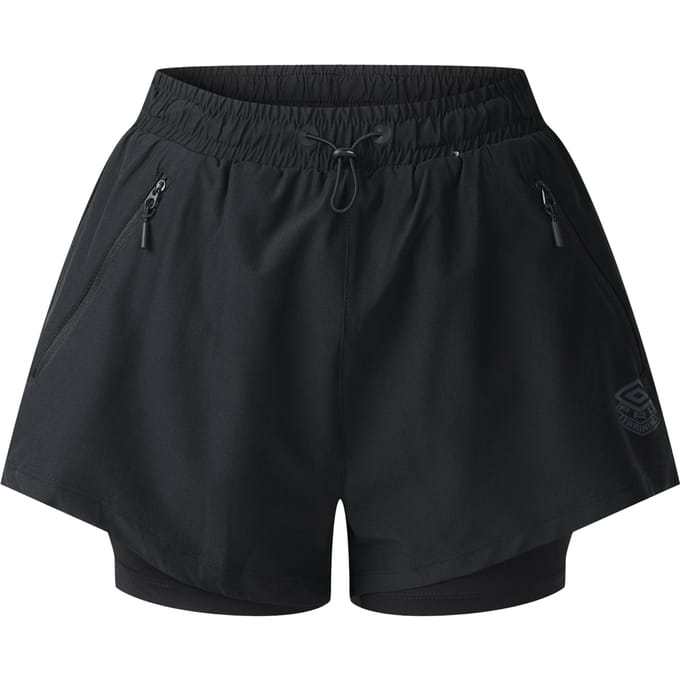 Umbro Dames/Dames Pro Training Hybride Short (Zwart)