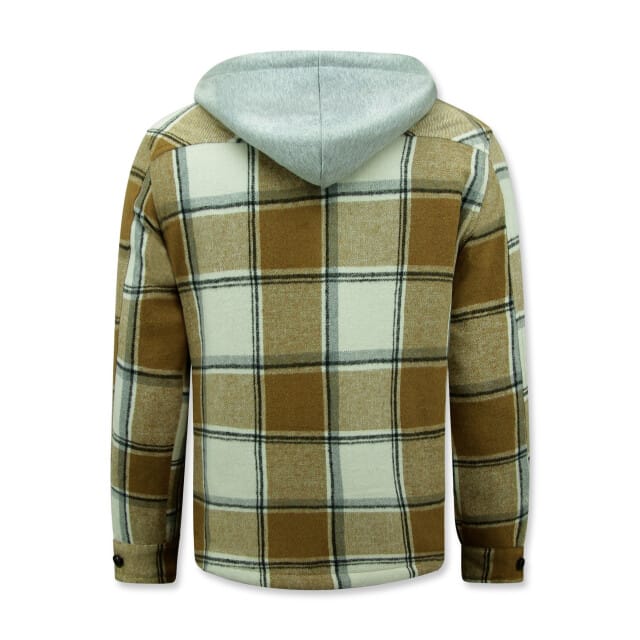 Jassen Heren - Houthakkers Jas - Tussenjas Heren Lumberjacket Heren met Capuchon -7969 - Bruin