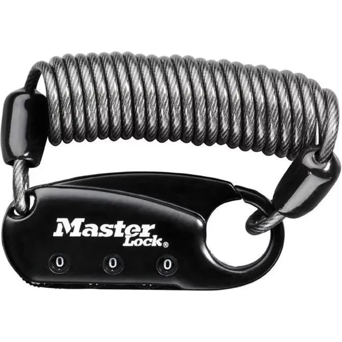 MasterLock - Zwart rugzakslot - 60mm - Met combinatiekeuze - 1551DBLK