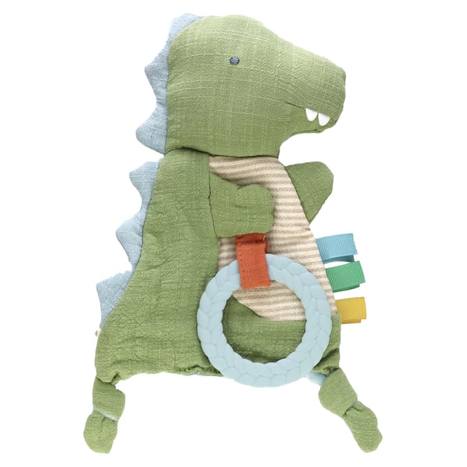 itzy ritzy, Bitzy ritsel, sensorisch ritselspeeltje met tider, 0 maanden en ouder, dino, 1 stuk beige