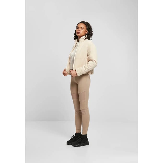 Urban Classics - Corduroy Gewatteerd jack - 3XL - Creme