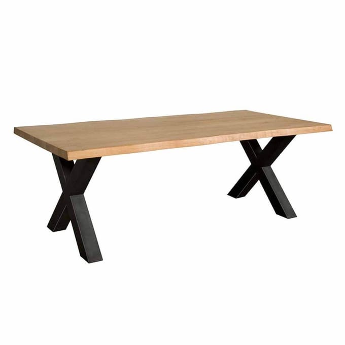 Tower Living Eettafel Xara - Rechthoek Naturel Hout - 180x90x78cm
