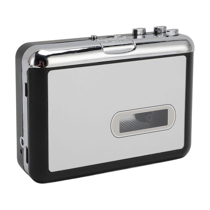 Lecteur de cassettes portable, convertisseur USB de cassettes en MP3 avec écouteurs, son stéréo HiFi
