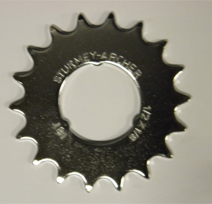Sturmey Archer Tandwiel Opsteek 18t Plat Zilver