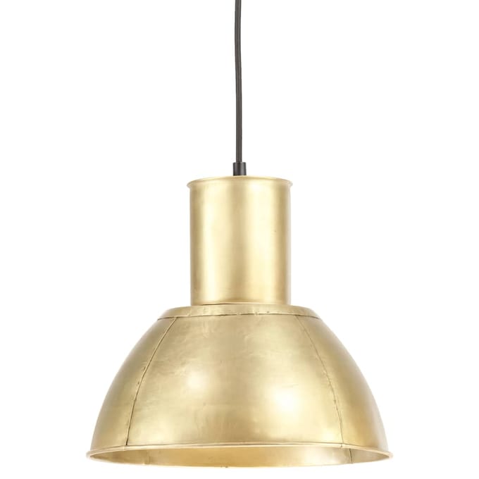 vidaXL Hanglamp rond 25 W E27 28,5 cm messingkleurig