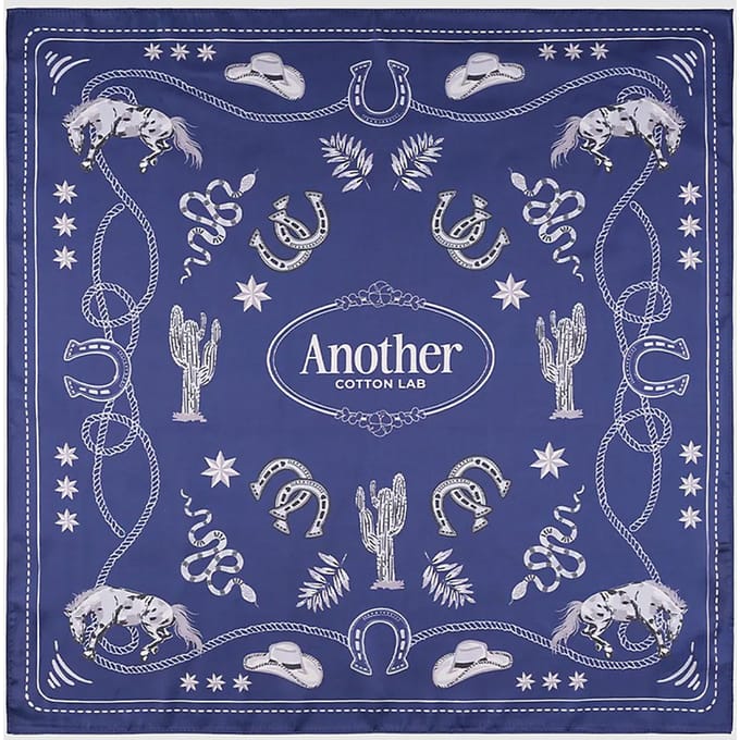 Another Cotton Lab Rodeo Sjaal blauw