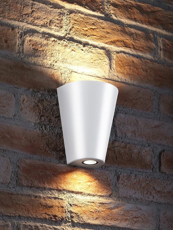 Dubbele Wandlamp Up & Down voor Binnen en Buiten - Wit