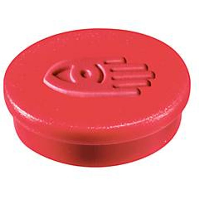 Krasbestendige magneten Legamaster, 10 stuks, rood