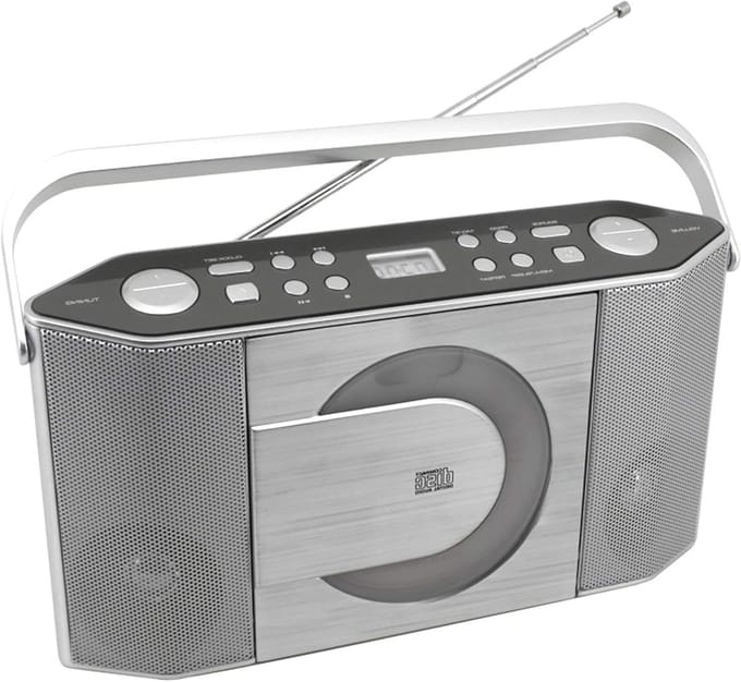 CD-speler - Draagbare Discman - Muziek Luisteren - Met MP3-ondersteuning - 1 Schijf - Zilver