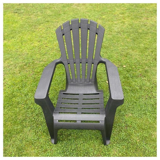 Adirondack fauteuil polypropyleen hars Wilsa Garden - Antraciet - 2 Adirondack fauteuils
