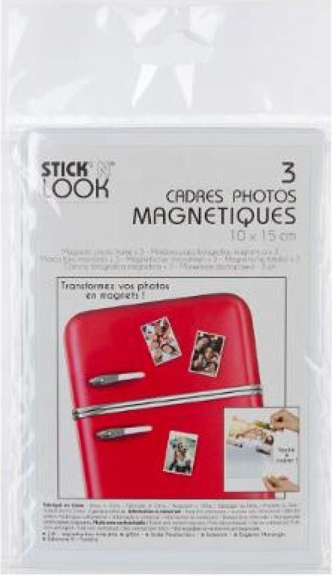 Magnetische Fotolijsten Set van 6 stuks 10x15cm transparant