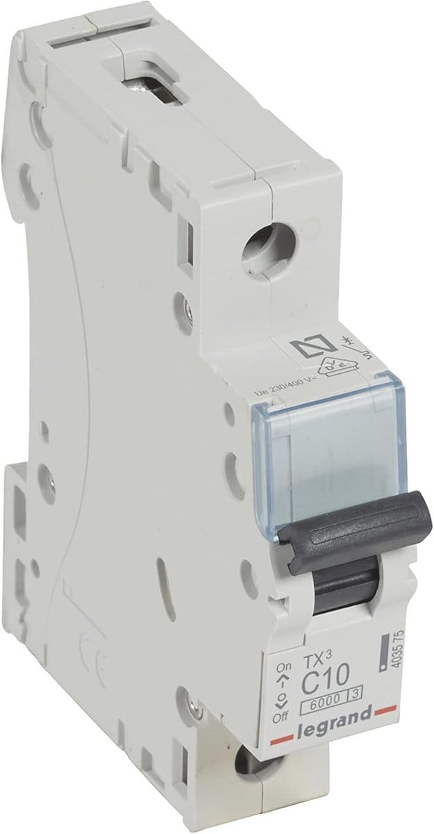 Automatische thermo-magneetschakelaar 1P 10A C-curve 6 kA 1 module