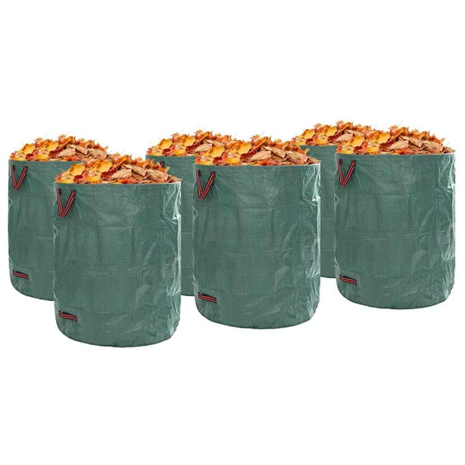 vidaXL - Tuinafvalzakken - 12 - st - 500 - l - Groen - Polypropyleen