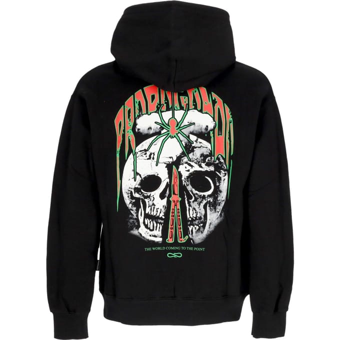 Point-hoodie voor heren zwart