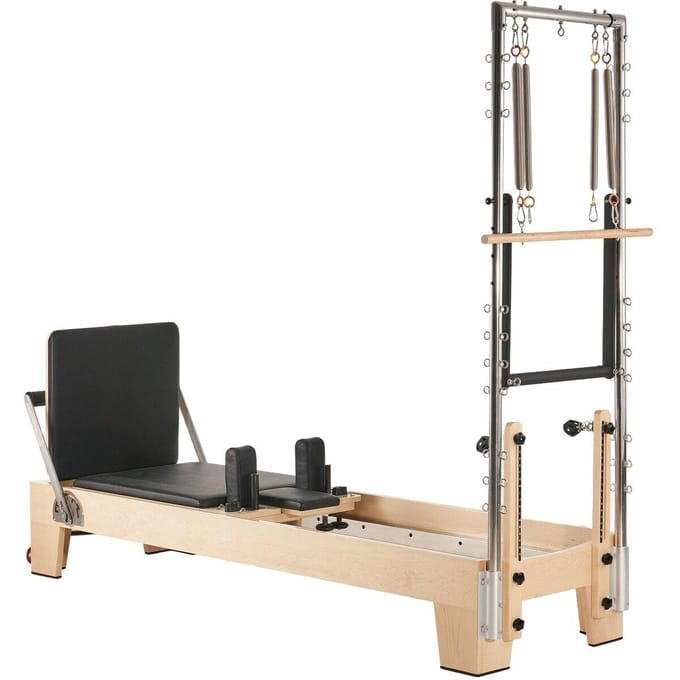 Pilates Reformer Machine Pilates en Bois Équipement d'Entraînement pour Salle de Sport à Domicile