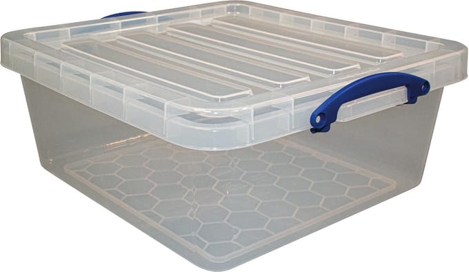 Really Useful Box opbergdoos 31,5 l, nestbaar, transparant 1 stuks