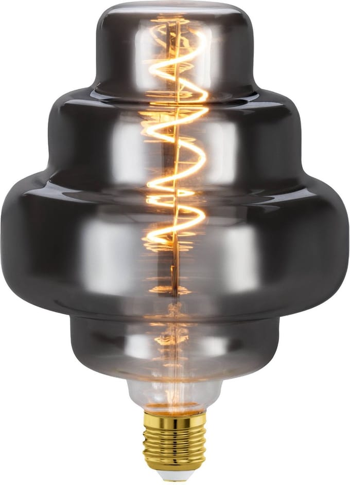 EGLO LED Lamp - E27 - Ø 15 cm - Rookglas - 2000K - Dimbaar