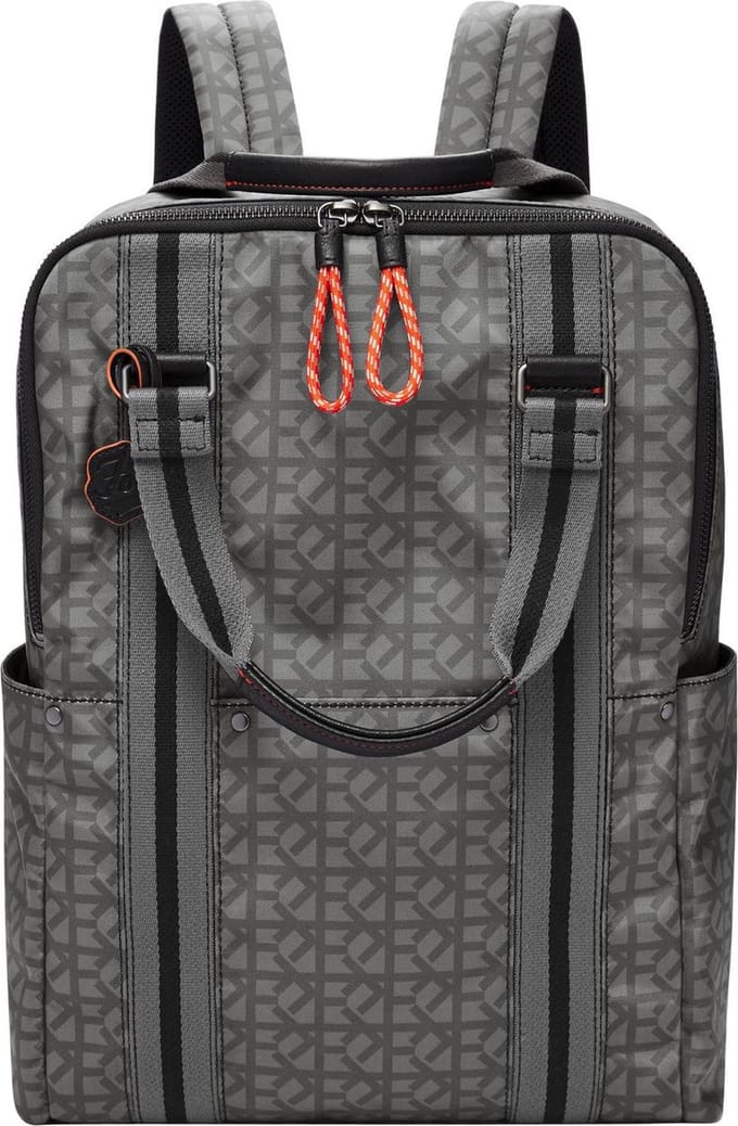 FOSSIL laptop rugzak rugzak met laptopvak Houston Backpack Grey grijs