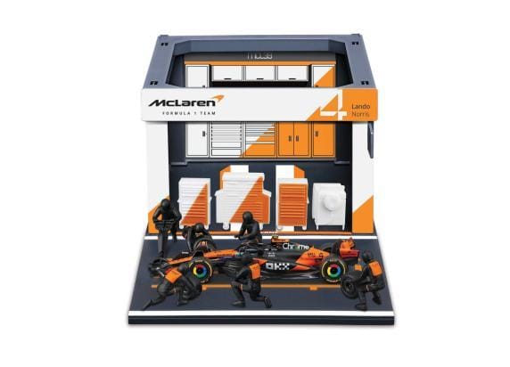 Bburago Burago 1/43 Racing - Mclaren MCL39 Pit Pass Lando Norris Auto's op schaal Miniatuur auto's