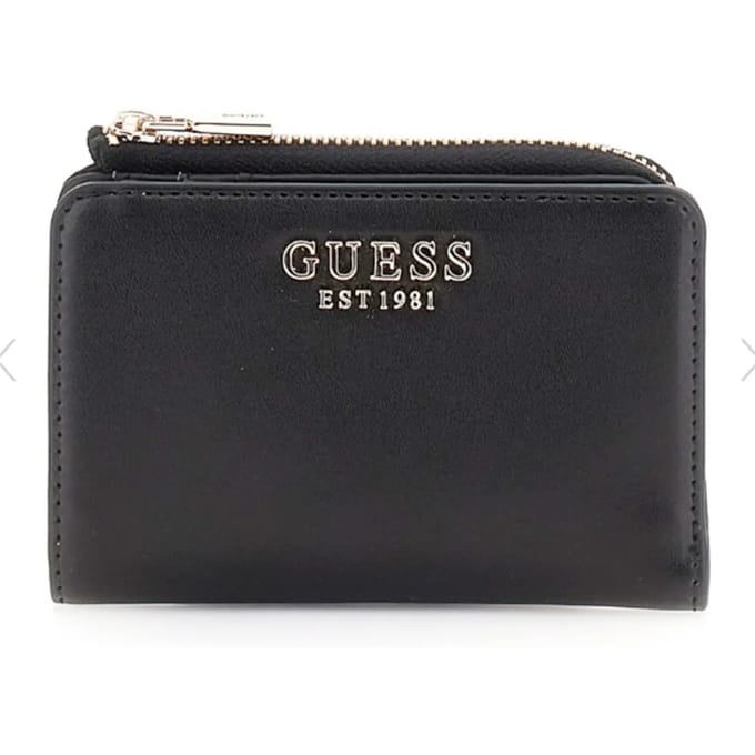 GUESS Portemonnee Laurel SLG Zip Around Wallet Black Zwart