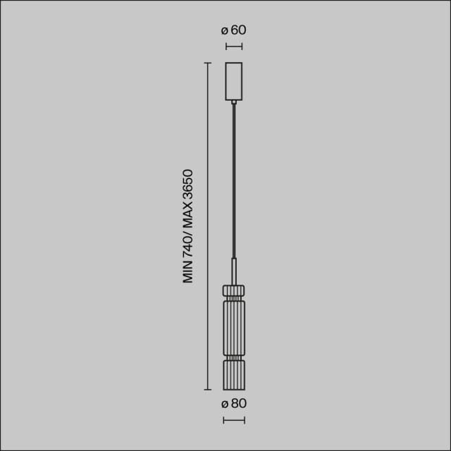 Maytoni - Hanglamp Ordo - Zwart - Ø8