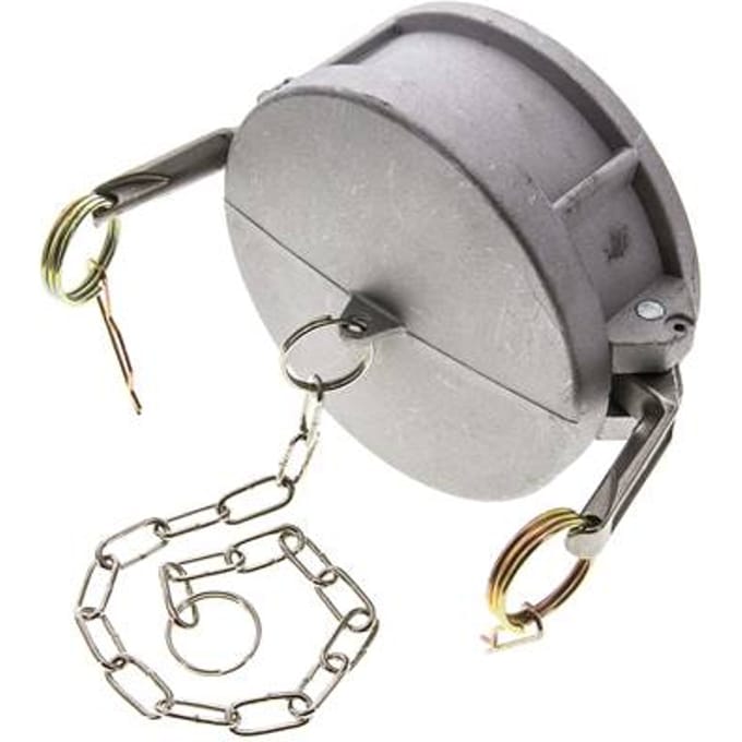 Camlock DN 90 (4'') Koppeling AluminiumEnd Cap Type DC MIL-C-27487