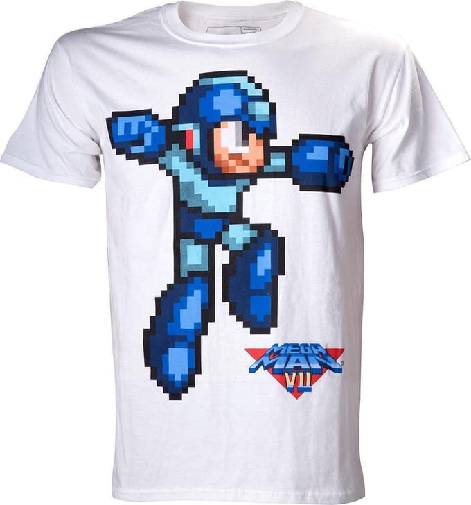 Megaman-White Character Shirt-XLXL