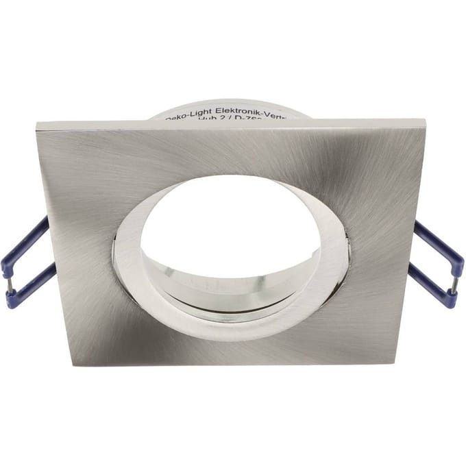 Deko Light Samsola, eckig, gebürstet, Silber 110046 Plafondspot GU10 Zilver (geborsteld)