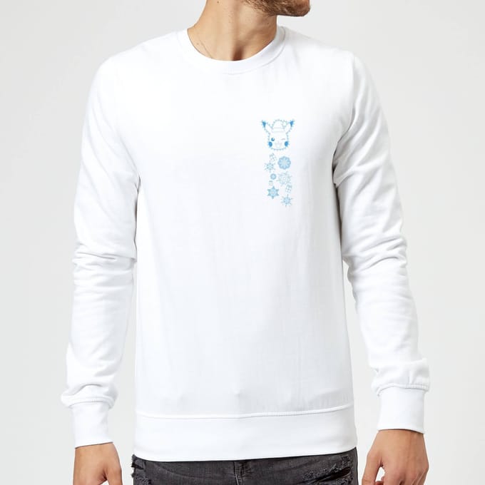 Pokemon Pikachu Wink Christmas Jumper - White - S
