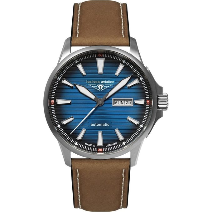 Bauhaus Aviation 2862-3 Aviation Titanium Iron Annie Horloge