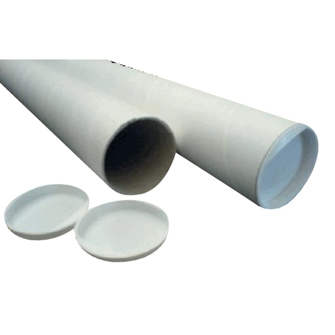 Verzendkoker CleverPack A3 330x29.5mm met doppen wit pak à 5 stuks