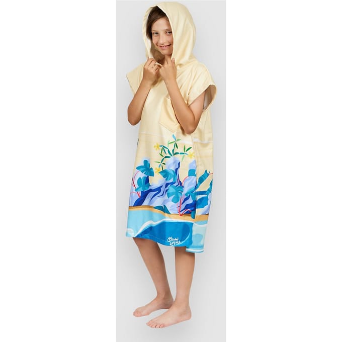 After Artist Series Kids Surf Poncho patroon