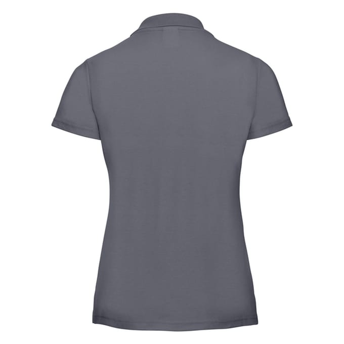 Russell Dames/Dames Klassiek Polycotton Poloshirt (Convoy Grijs Effen)