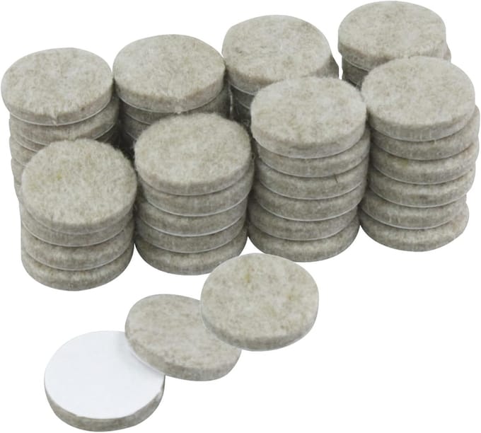 Viltpads 25 mm - 48 stuks voor meubelbescherming