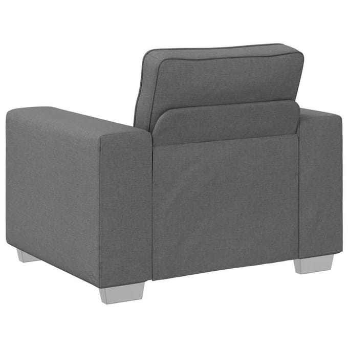 vidaXL - Sofa - Stoel - Donkergrijs - 100 - cm - Stof