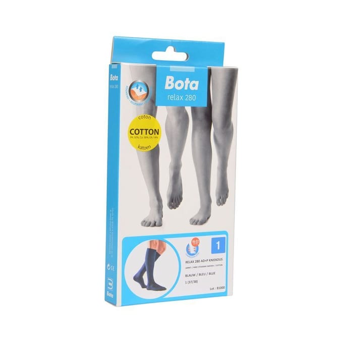 Bota Relax 280 Katoen Korte Kous Blue N1