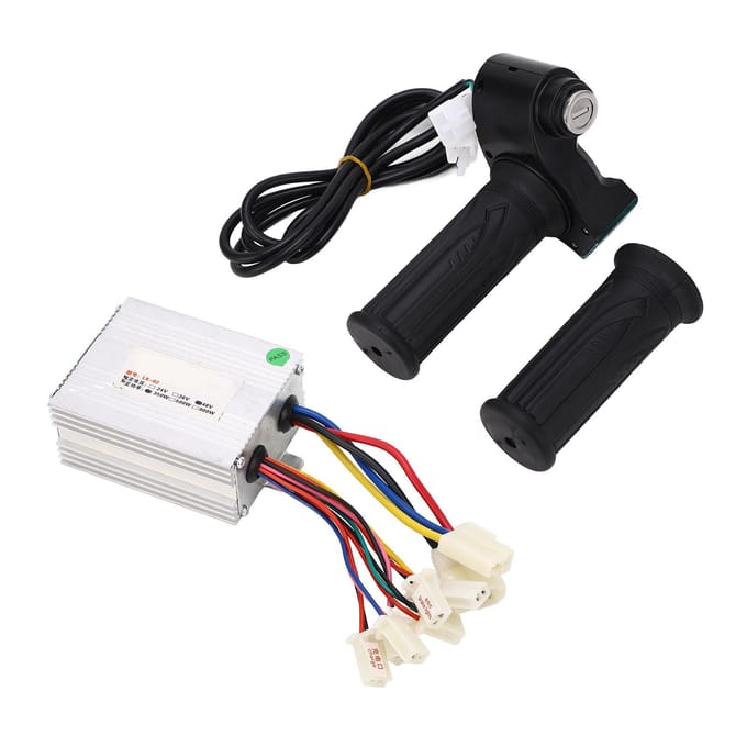 Fiets Motor Controller Kit 48V 350W Vermogensdisplay Meerdere Beschermingen Borstelmotor Controller met black