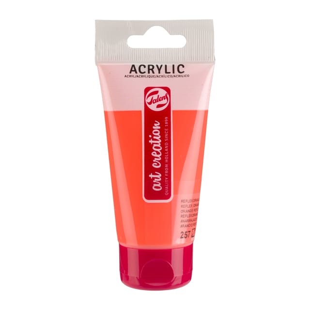Tube de peinture acrylique Art Creation Talens 75ml orange reflex orange