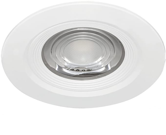 LED Inbouwspot - Brinton - 7W 630lm 38D - IP54 Waterdicht - 830 Warm Wit 3000K - Rond - Wit