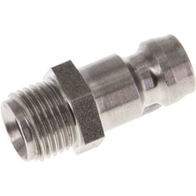 RVS DN 6 Tempereerkoppeling Insteeknippel G 1/8 inch Buitendraad