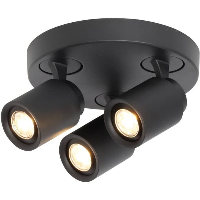Razza Opbouwspot 3 lichts rond zwart kantelbaar - Modern - Freelight