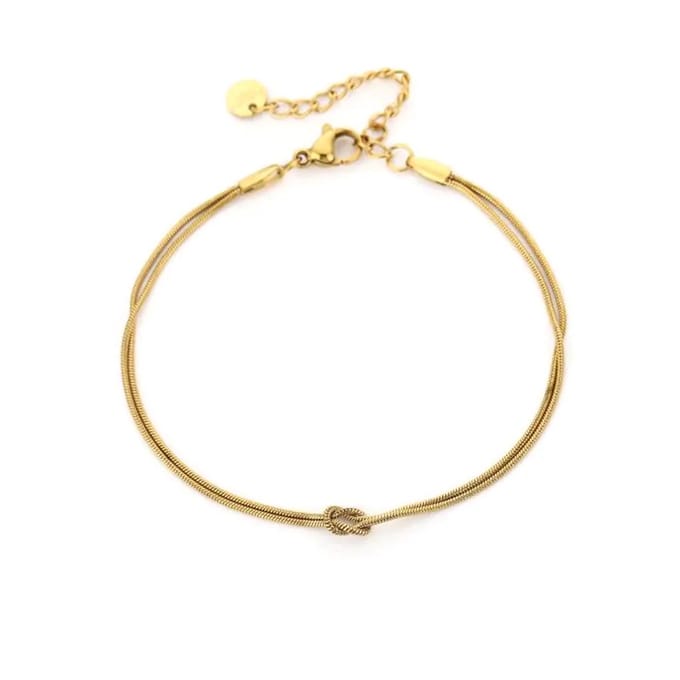 Bijoutheek Armband (Sieraad) Knoop Goud