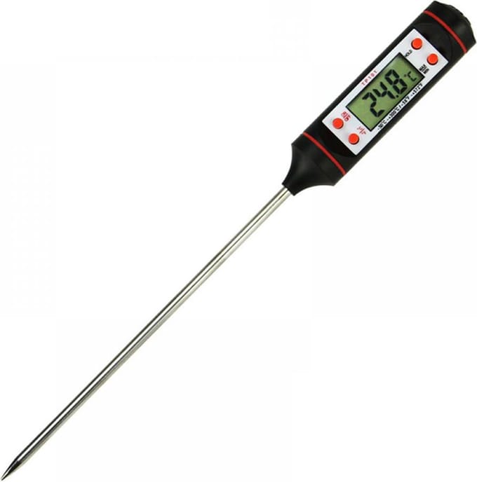 DW4Trading Universele Digitale Oven Vlees Thermometer met Vaste Sensor - incl. Batterij