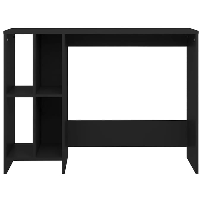 vidaXL - Bureau - 102,5x35x75 - cm - bewerkt - hout - zwart
