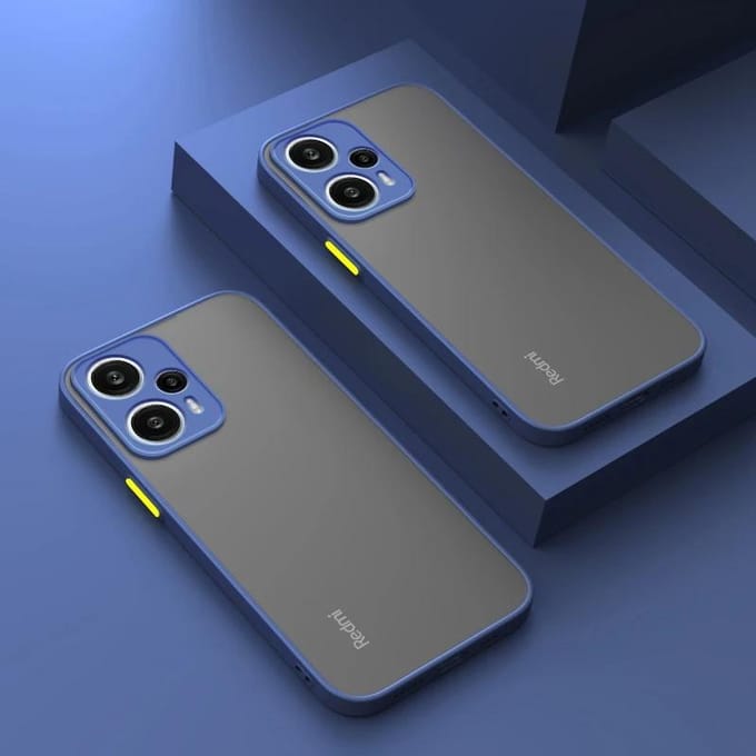 Luxe Hybride Harde Achterkant Cover Case Voor Xiaomi Redmi Note 12 4G 12S 12C Turbo Note12 Pro Plus 5G Matte Siliconen Zachte Coque Redmi Note 12 Pro 5G gray