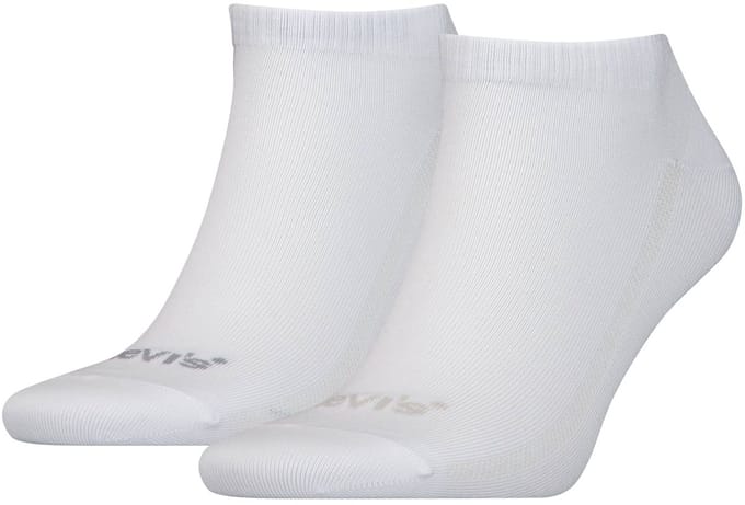 Levi's Heren Sneakersokken Low Cut Tencel & Organic Cotton 2-Pack Wit