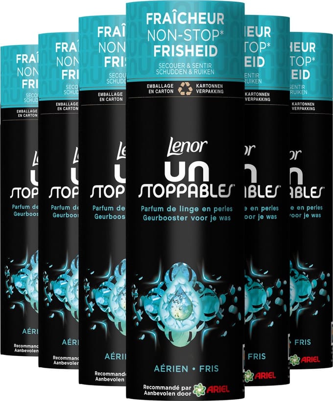 Lenor Unstoppables Geurbooster Fris - 6 x 235 gram - Wasparfum